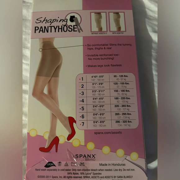 New assets by spanx shaping pantyhose nude sheers size 1 - Picture 2 of 2